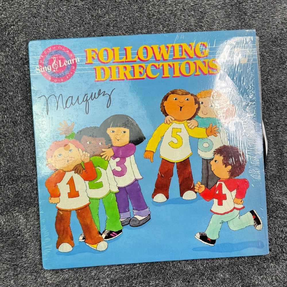 Macmillan Sing & Learn Following Directions Vinyl Record 1987 Childrens LP 09001